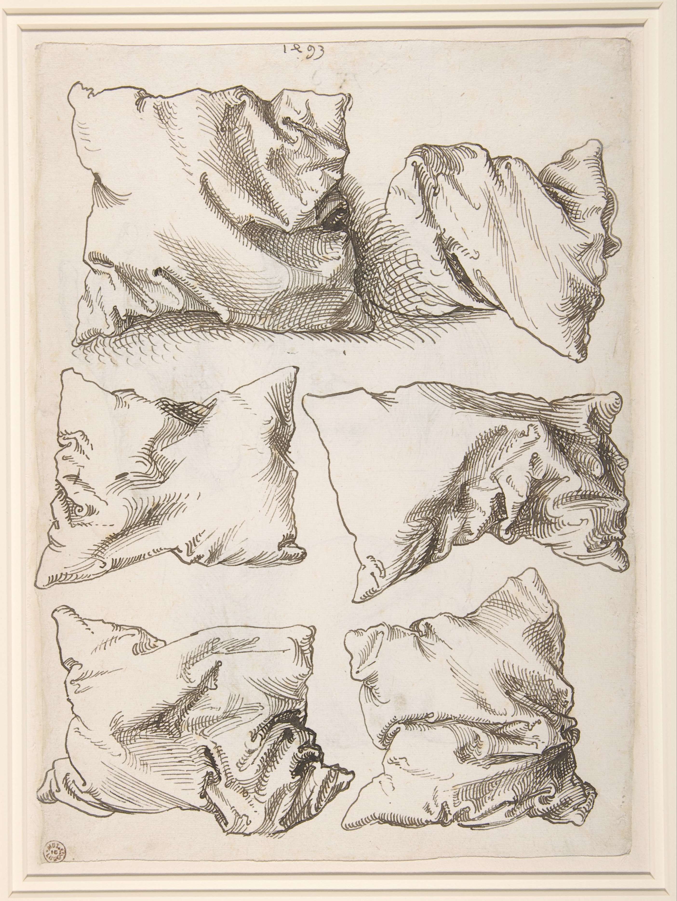 a drawing of pillows
